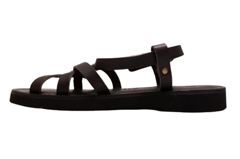 【Organic handloom GAYA ブラック】クロスストラップサンダル